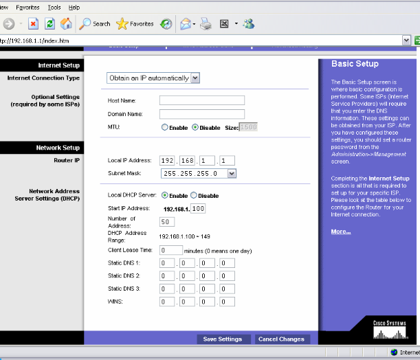 Networked Robotics - router configuration - router external address 