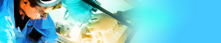 Scientist working header